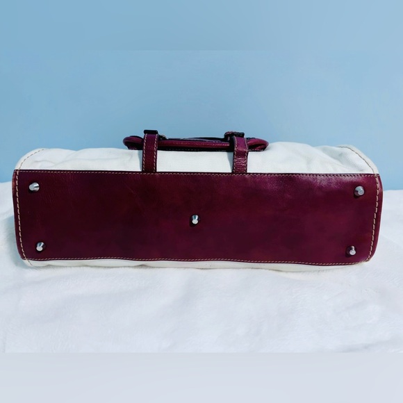 Chloe Brown/Off-White Canvas and Leather Edith Shopper Tote - Picture 3 of 9